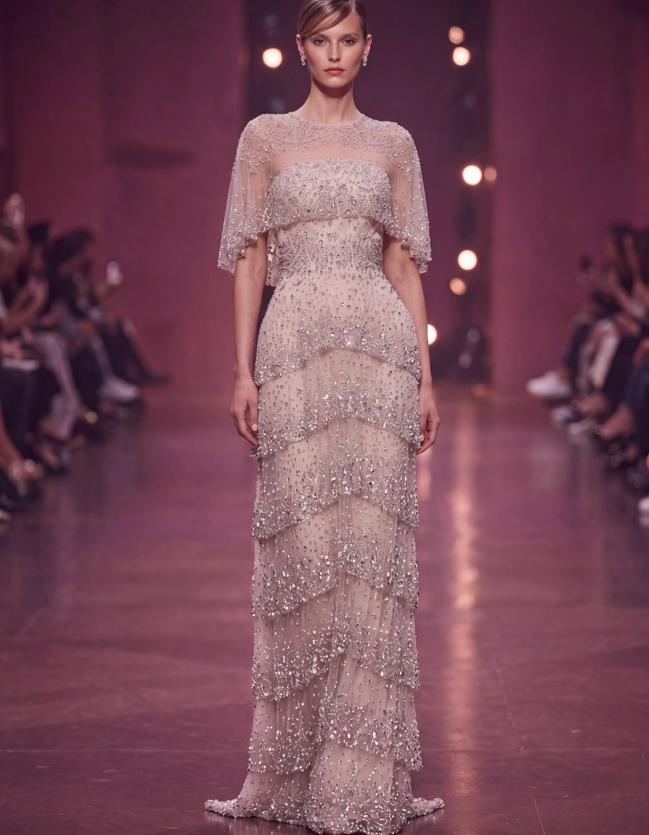 Amara Layered Gown