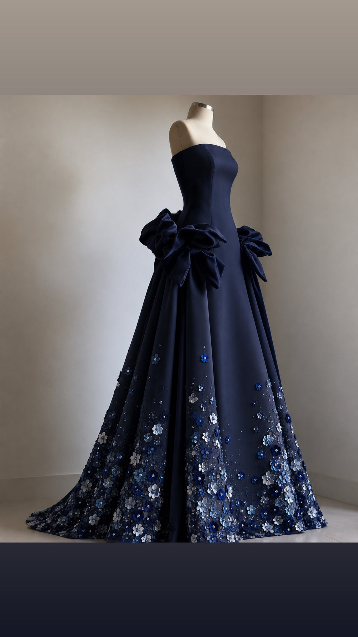 The Midnight Bloom Gown