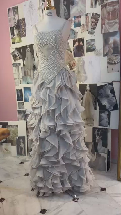 Layered Elegance Gown