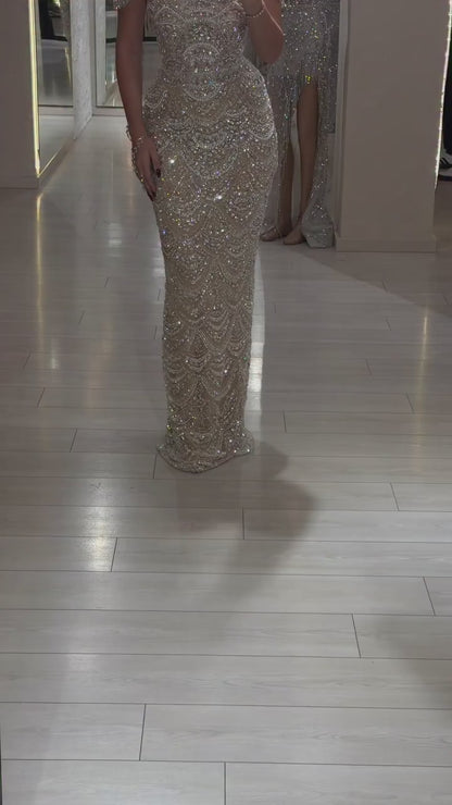 Crystal Pearl Elegance Gown