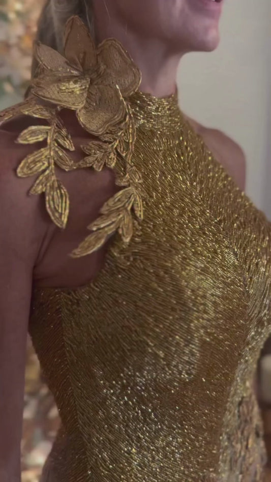 Golden dress